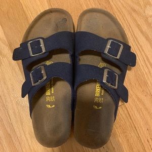 Navy blue Birkenstocks